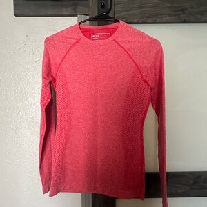 Figs Neon red super soft long-sleeve undershirt xxs